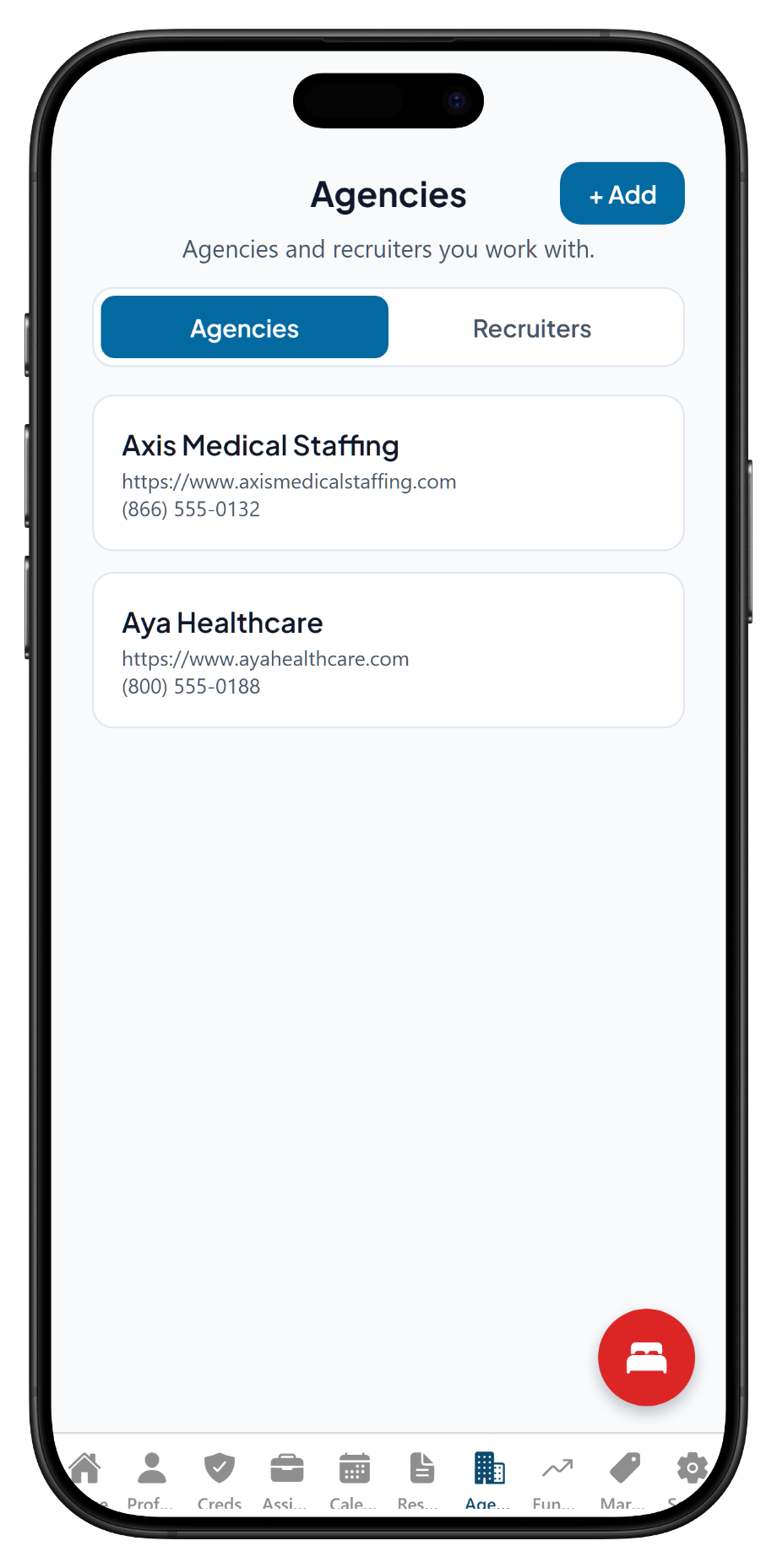 App screen